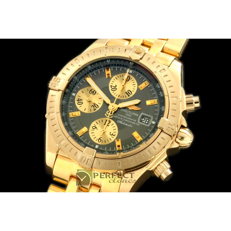 BLEV00304 Chronomat Evo YG/YG Grey Sticks A-77528800