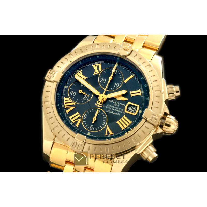 BLEV00323 Chronomat Evo YG/YG Blue Roman A-77528800