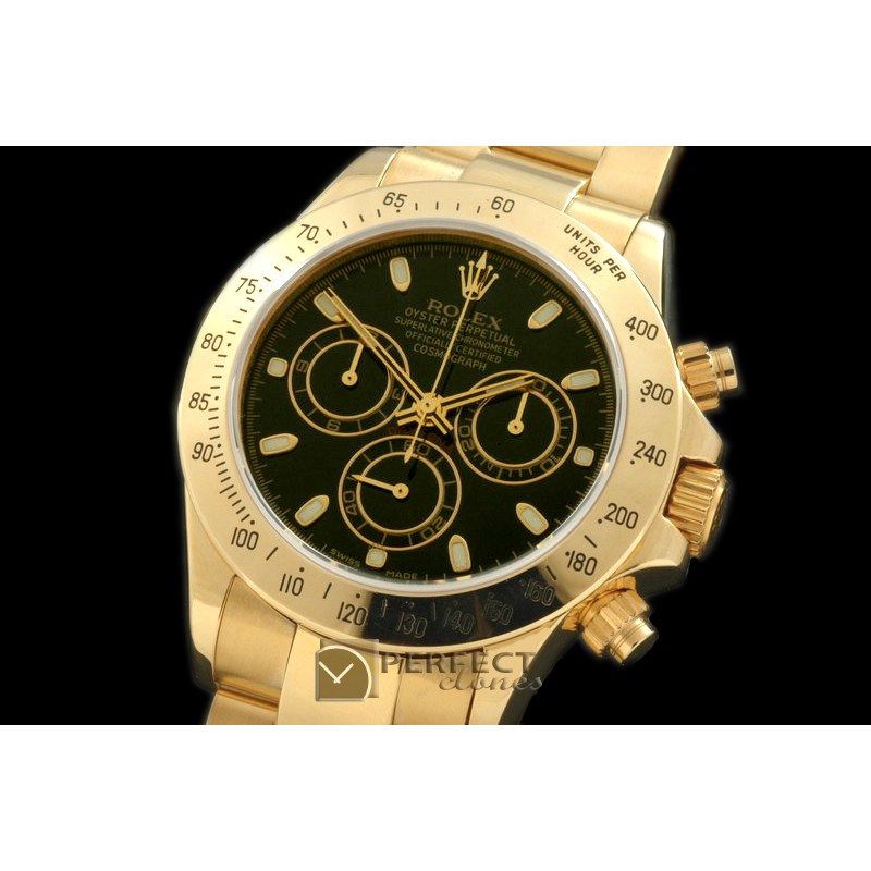 RLDF00105 Daytona 116528 YG/YG Black Stick A-775Sec@6 28800
