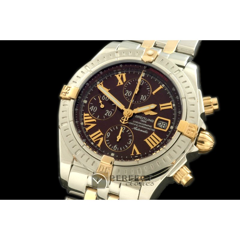 BLEV00224 Chronomat Evo SS/YG Brown Roman A-77528800