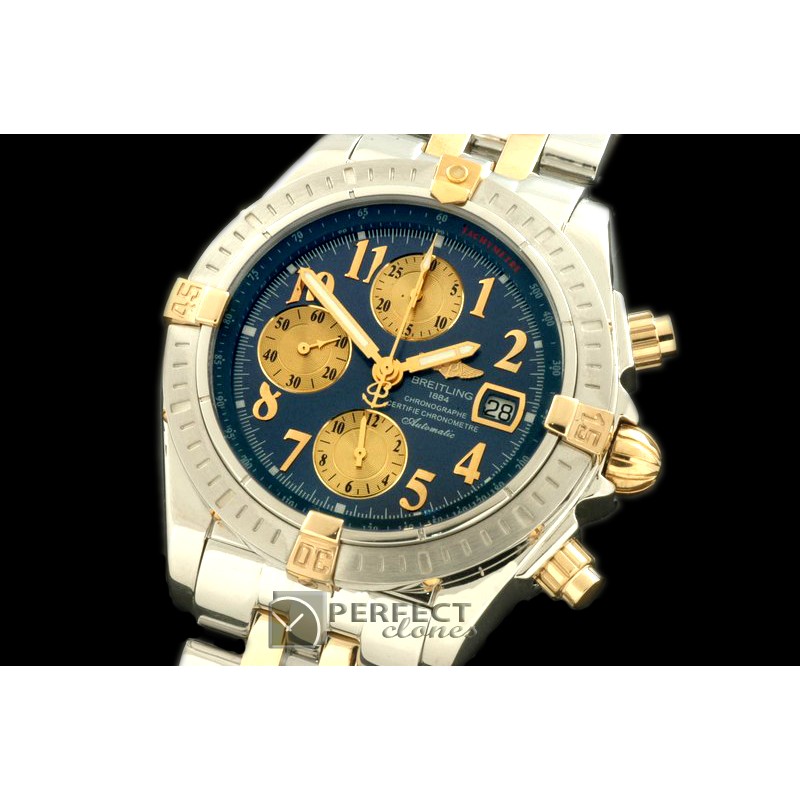 BLEV00213 Chronomat Evo SS/YG Blue Num A-77528800