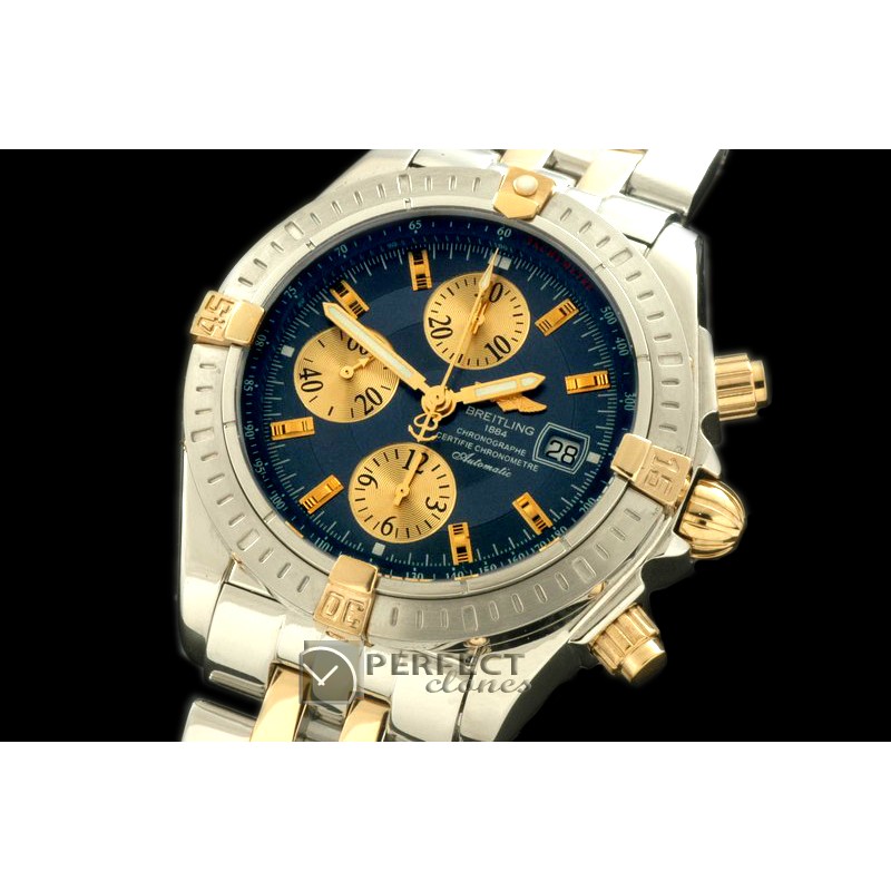 BLEV00203 Chronomat Evo SS/YG Blue Sticks A-77528800
