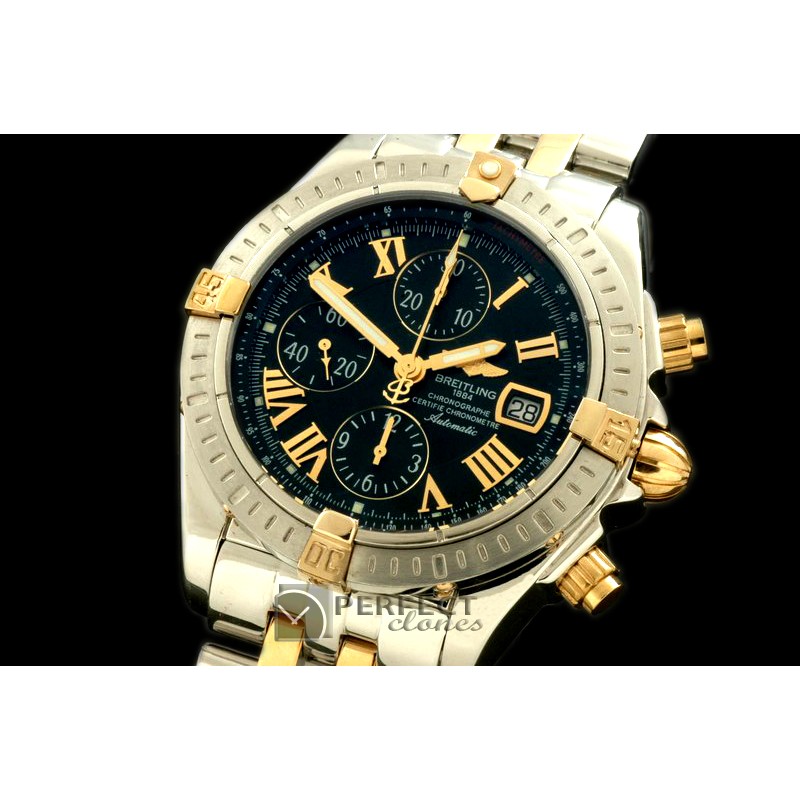 BLEV00222 Chronomat Evo SS/YG Black Roman A-77528800