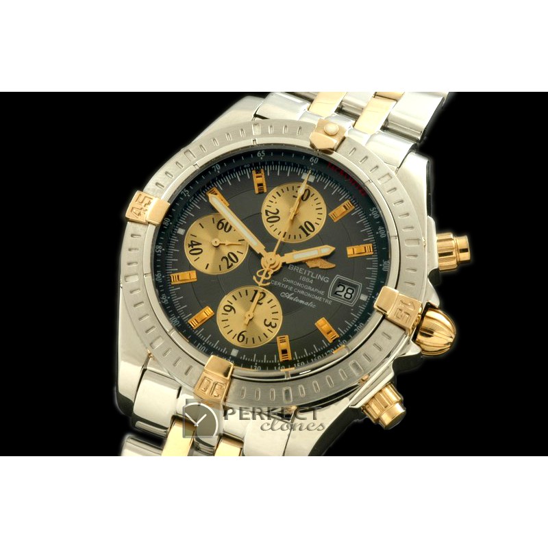 BLEV00204 Chronomat Evo SS/YG Grey Sticks A-77528800
