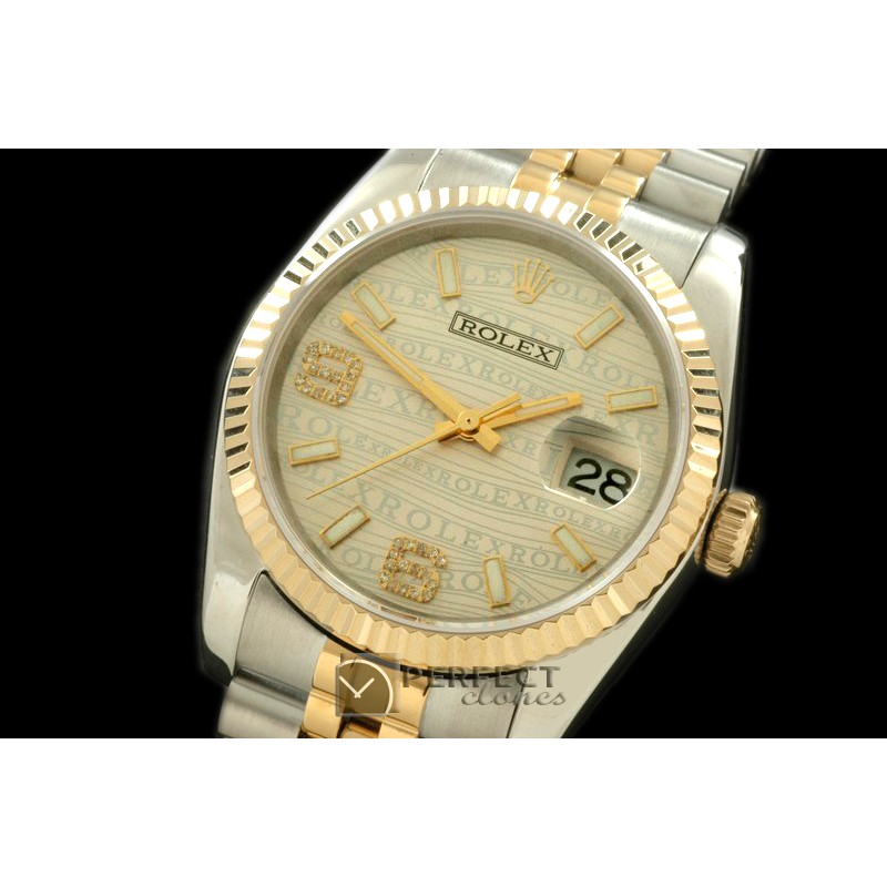 RDJMT00051A SS/YG TT Champagne Asian Eta 2836/3135- Real Diamond