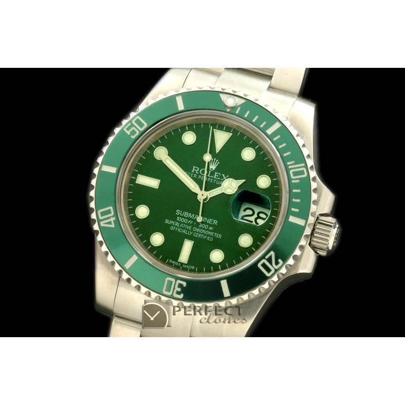 RLSS00112 116600LV Green SS Asian 2813 28800