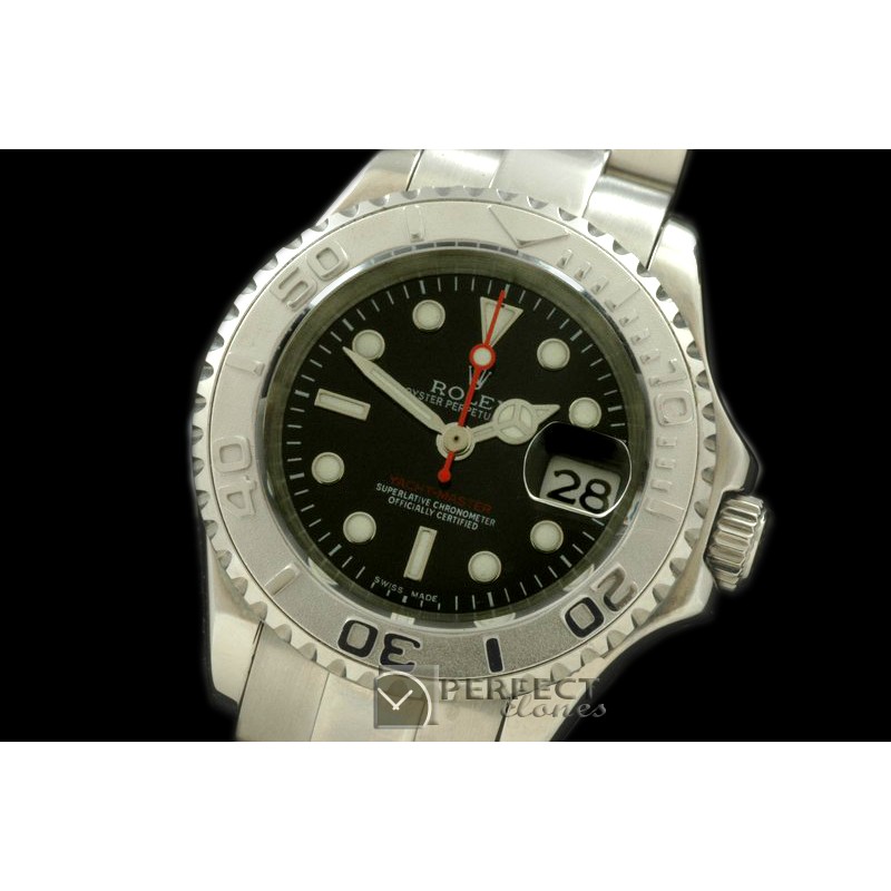 RYMLD00013 Yachtmaster Lady SS Black Swiss Eta 2671
