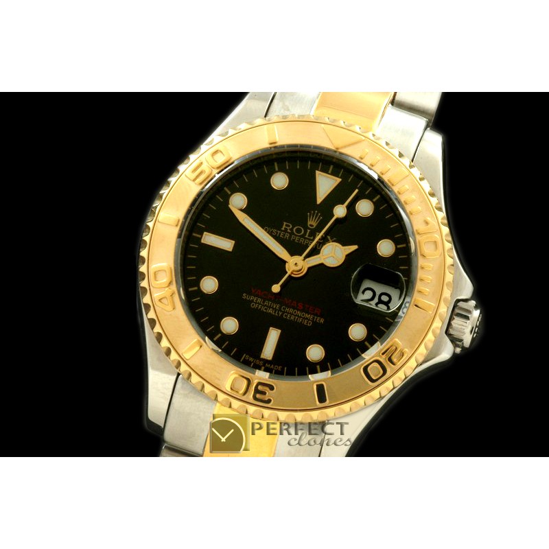 RYMIDT00113 Yachtmaster Mid SS/YG Black Asia 2813