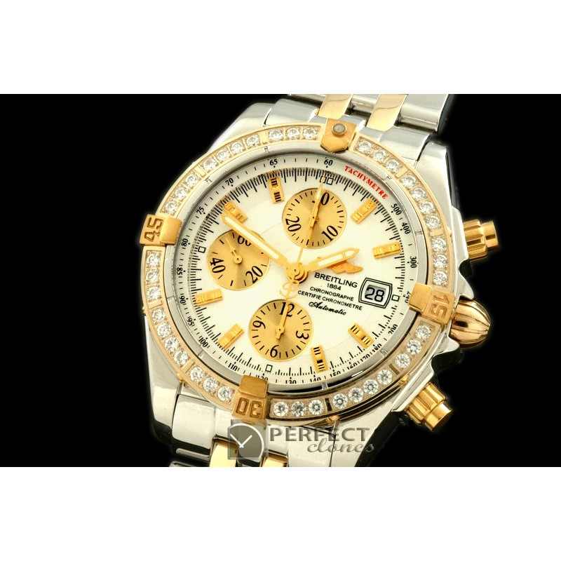 BLEVB00201 Chronomat Evo SS/YG White Sticks A-77528800