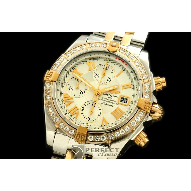 BLEVB00221 Chronomat Evo SS/YG White Roman A-77528800