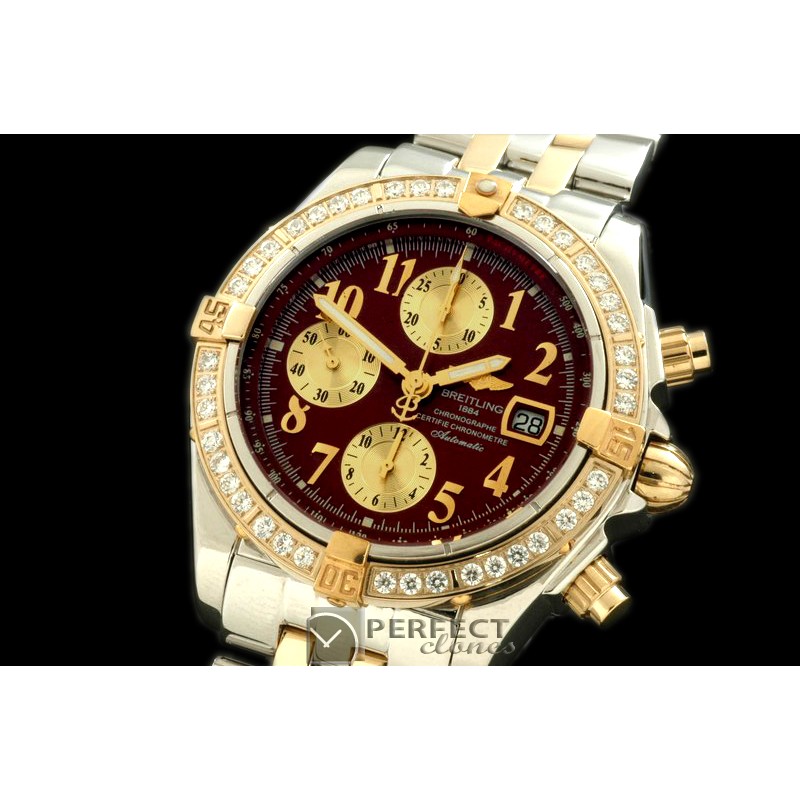 BLEVB00215 Chronomat Evo SS/YG Brown Num A-77528800