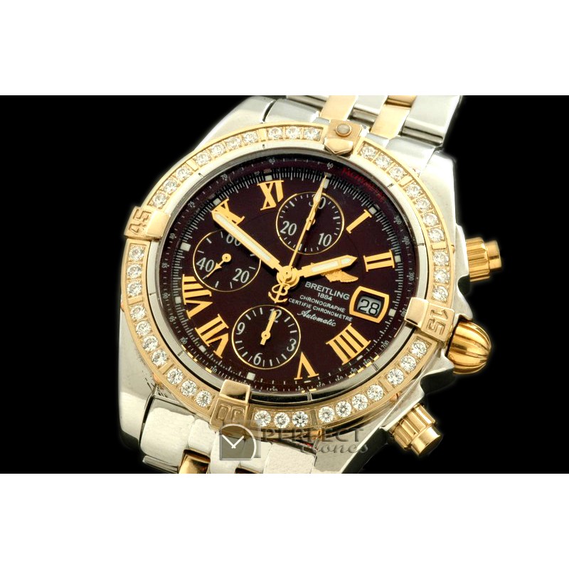 BLEVB00224 Chronomat Evo SS/YG Brown Roman A-77528800