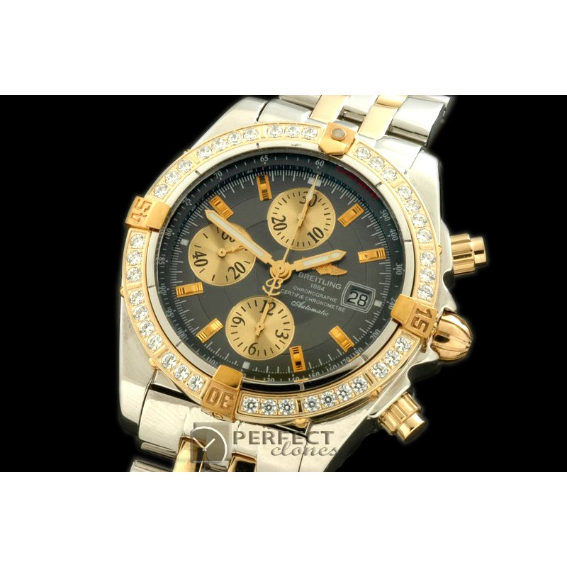 BLEVB00204 Chronomat Evo SS/YG Grey Sticks A-77528800