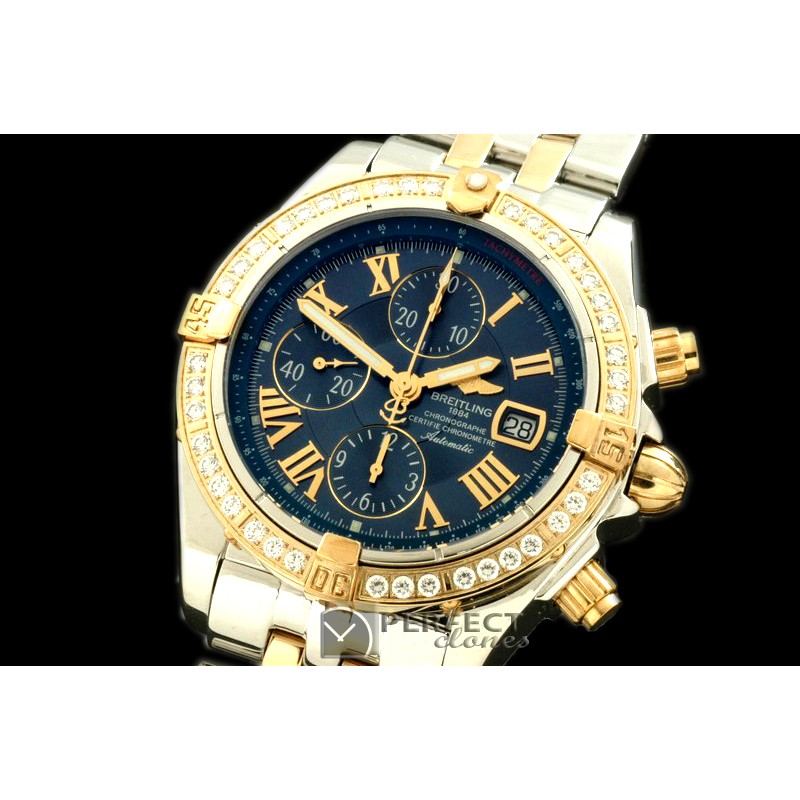 BLEVB00223 Chronomat Evo SS/YG Blue Roman A-77528800
