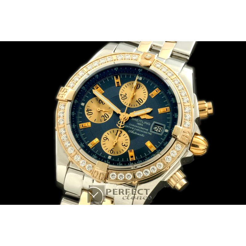 BLEVB00203 Chronomat Evo SS/YG Blue Sticks A-77528800
