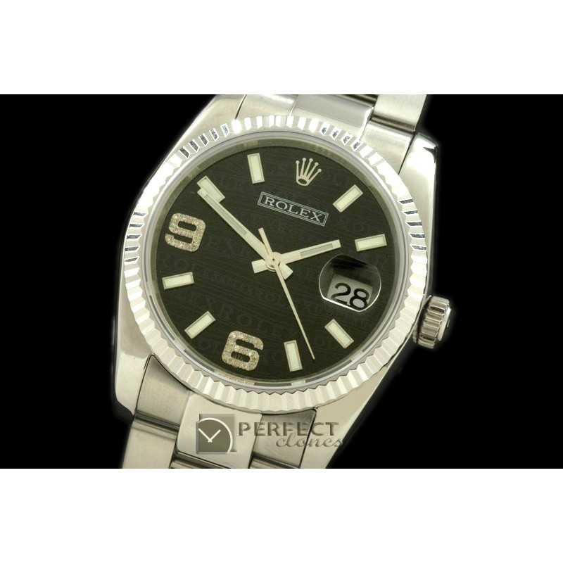 RDJMS00015A SS/SS OYS Black Asian 2836 - Real Diamonds
