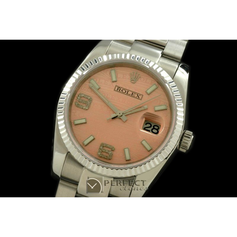 RDJMS00014A SS/SS OYS Salmon Asian 2836 - Real Diamonds