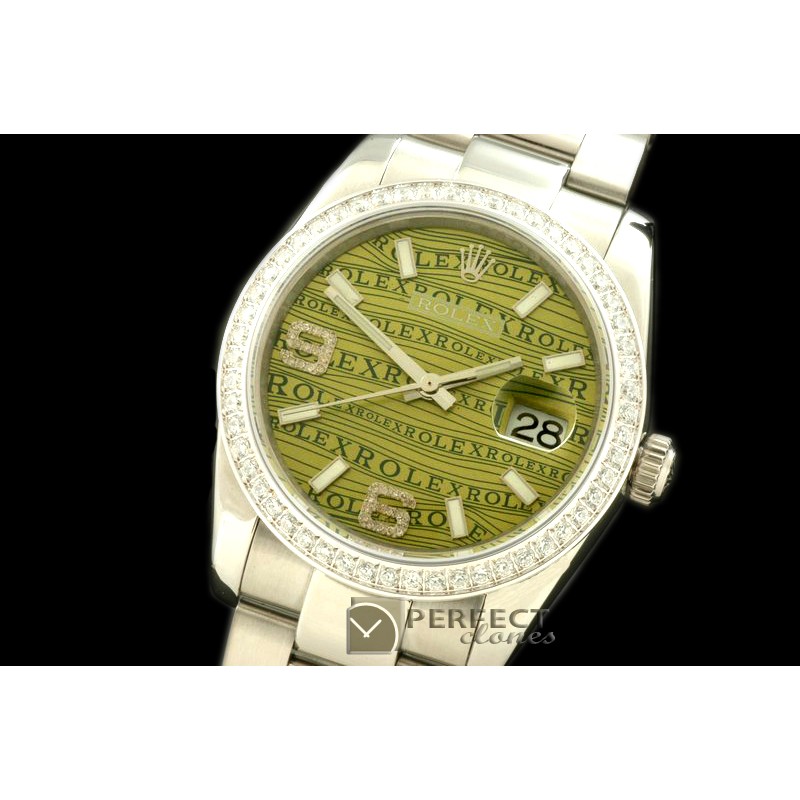 RDJMS00013AD SS/SS OYS Khaki Asian 2836 - Real Diamonds