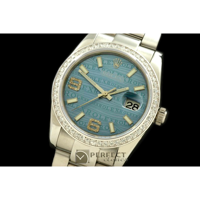 RDJMS00012AD SS/SS OYS Blue Asian 2836 - Real Diamonds
