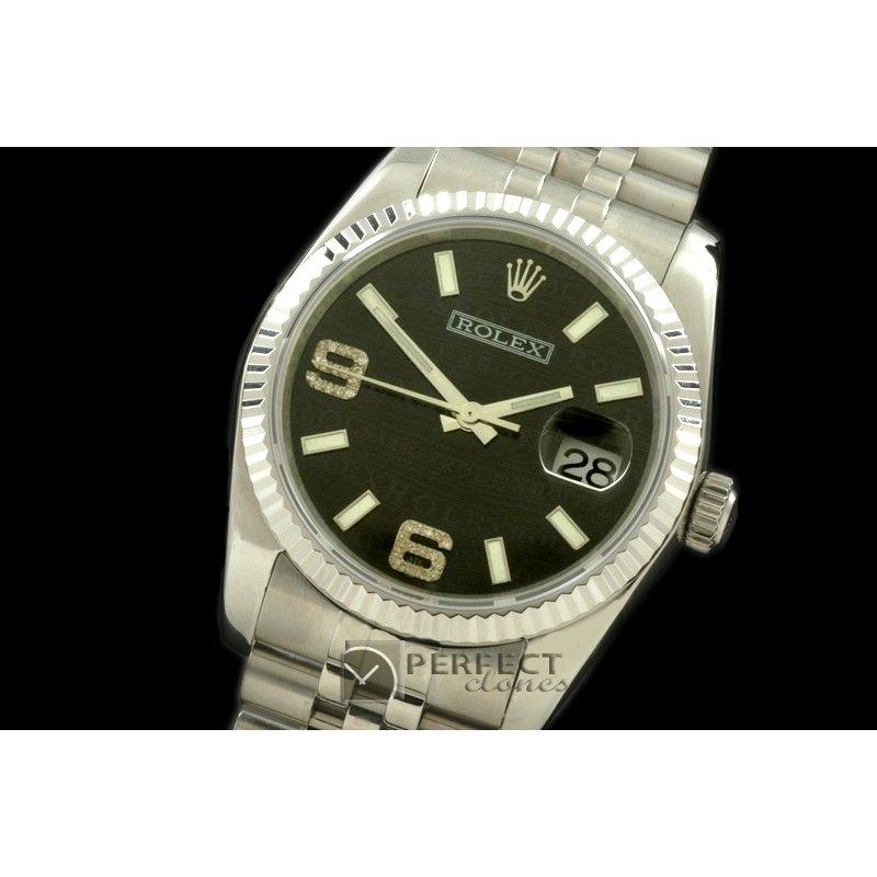 RDJMS00075 SS/SS JUB Black Asian 2813 - Real Diamonds