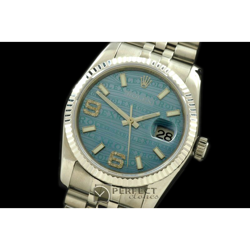 RDJMS00032 SS/SS JUB Blue Swiss 2836 - Real Diamonds