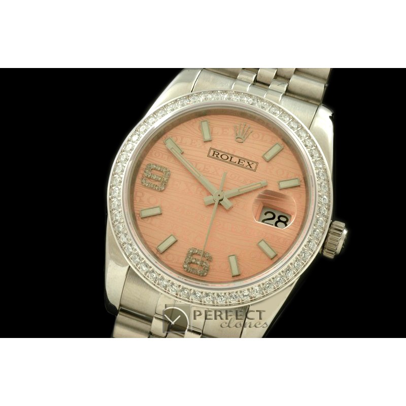 RDJMS00034AD SS/SS JUB Salmon Asian 2836 - Real Diamonds