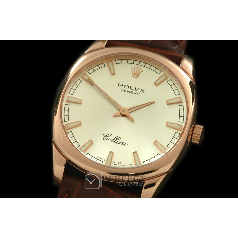 RLCD00304 Cellini Danos Men RG/LE Silver Swiss Quartz