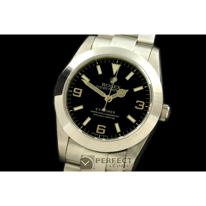 RLEX00019 Explorer 1 SS Black Asian Eta 2836/3131