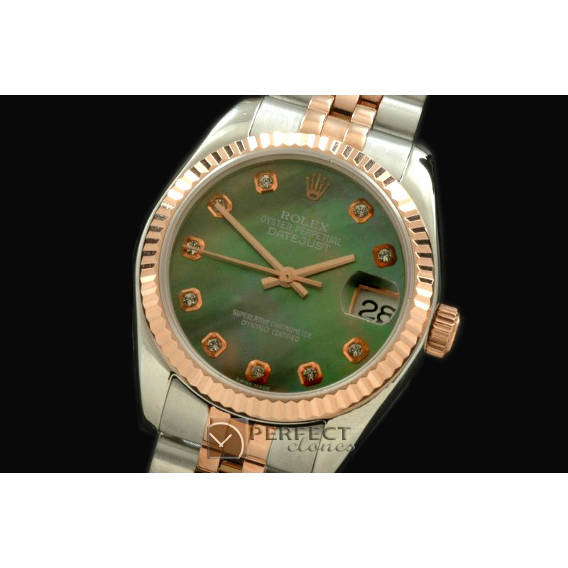 RDJmRT10012A SS/RG Jubilee M-Green Diam Swiss 2688/2355