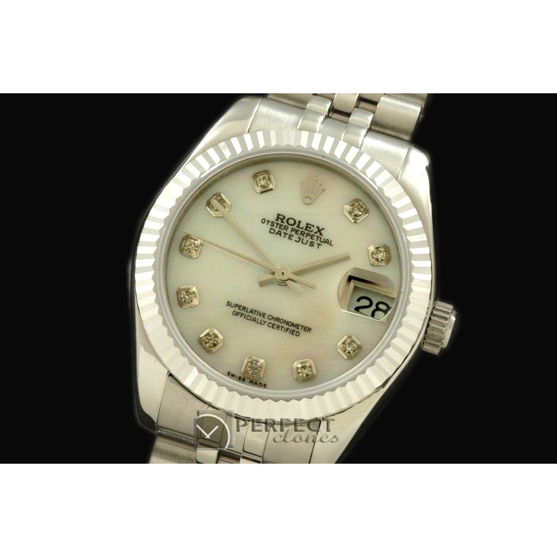 RDJmS10006A SS Jubilee M-Wht Diam Swiss 2688/2355