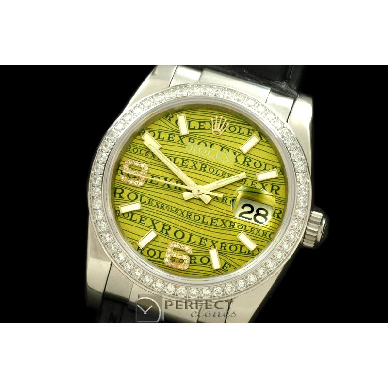 RDJMS00083D SS/LE Khaki Asian 2813 2880Real Diamonds
