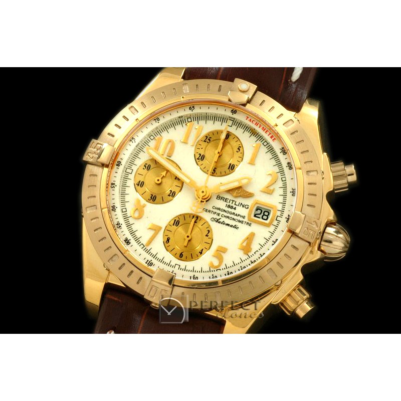 BLEV00311L Chronomat Evo YG/LE White Num A-77528800