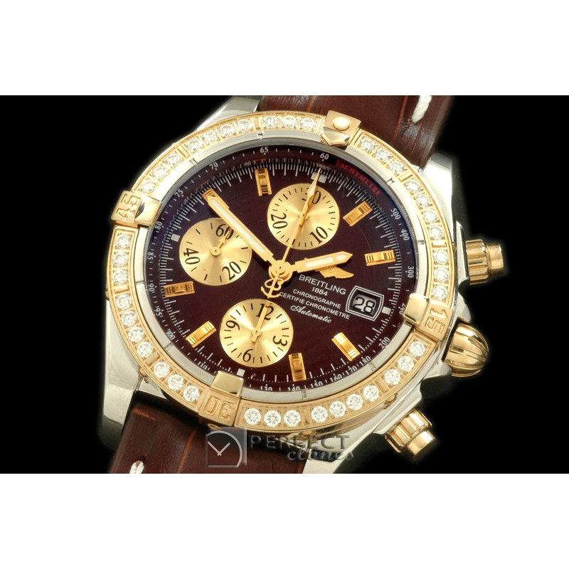 BLEVB00205L Chronomat Evo SS/LE Brown Sticks A-77528800