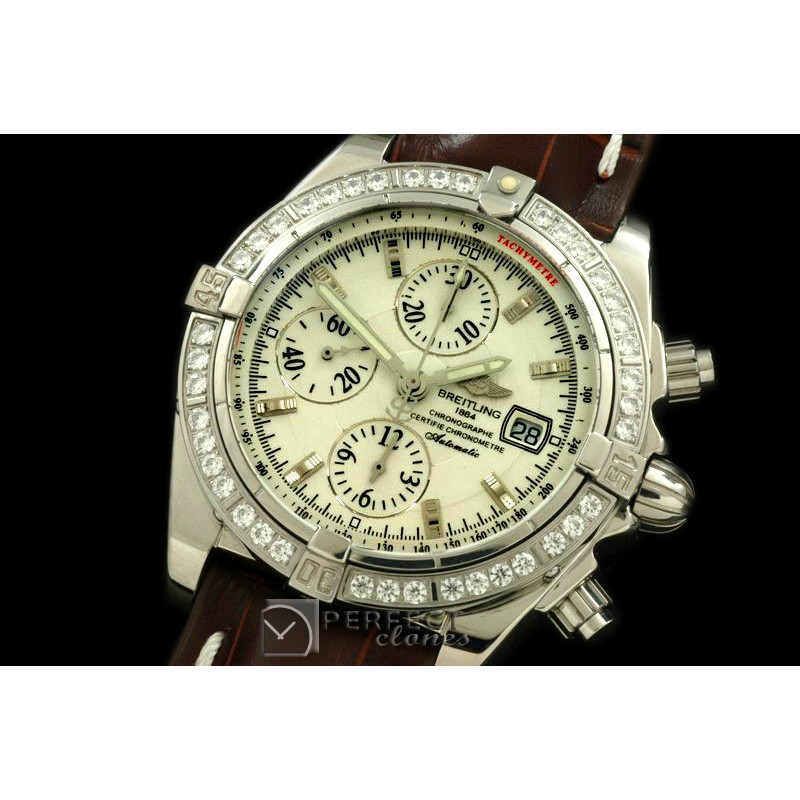 BLEVB10001L Chronomat Evo SS/LE White Sticks A-77528800
