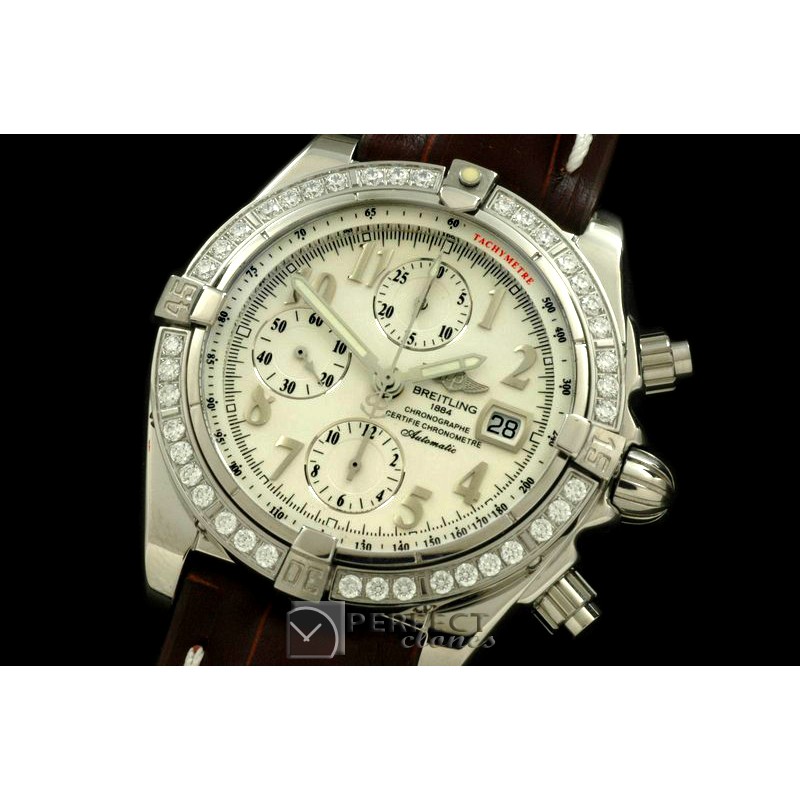 BLEVB10011L Chronomat Evo SS/LE White Num A-77528800