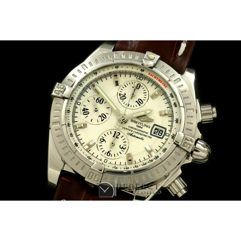 BLEV00101L Chronomat Evo SS/LE White Sticks A-77528800
