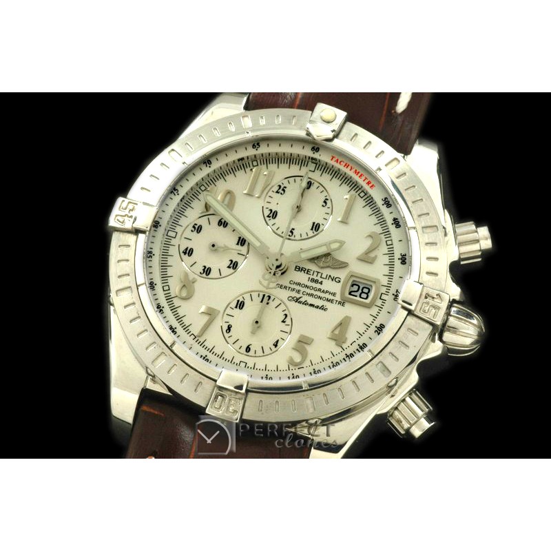 BLEV00111L Chronomat Evo SS/LE White Num A-77528800