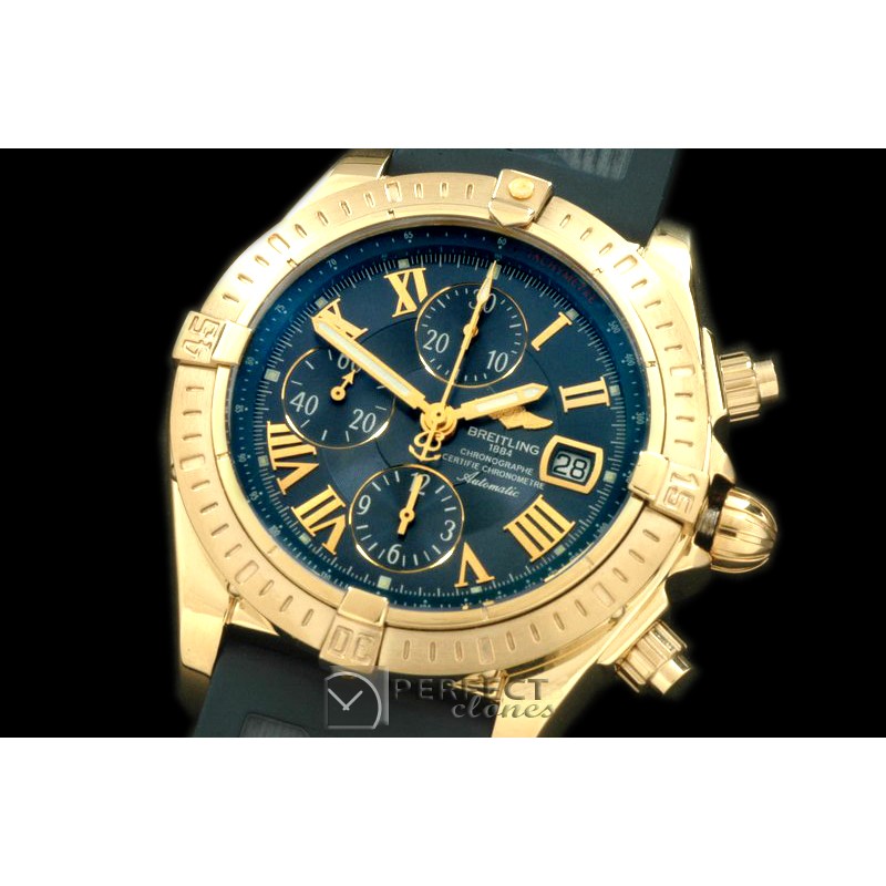 BLEV00323R Chronomat Evo YG/RU Blue Roman A-77528800