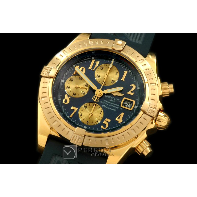 BLEV00313R Chronomat Evo YG/RU Blue Num A-77528800