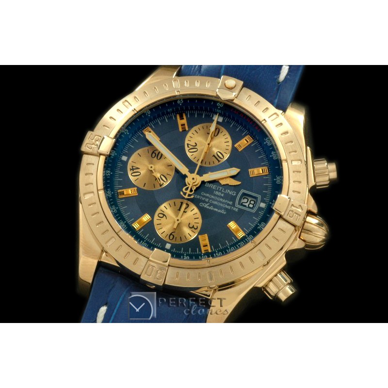 BLEV00303L Chronomat Evo YG/LE Blue Sticks A-77528800