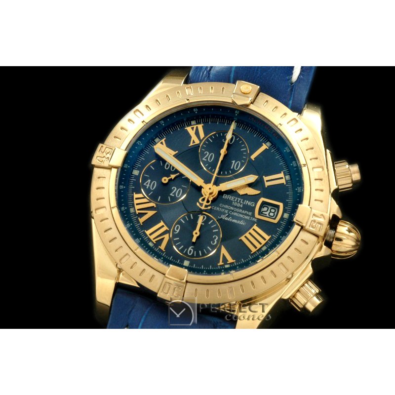 BLEV00323L Chronomat Evo YG/LE Blue Roman A-77528800