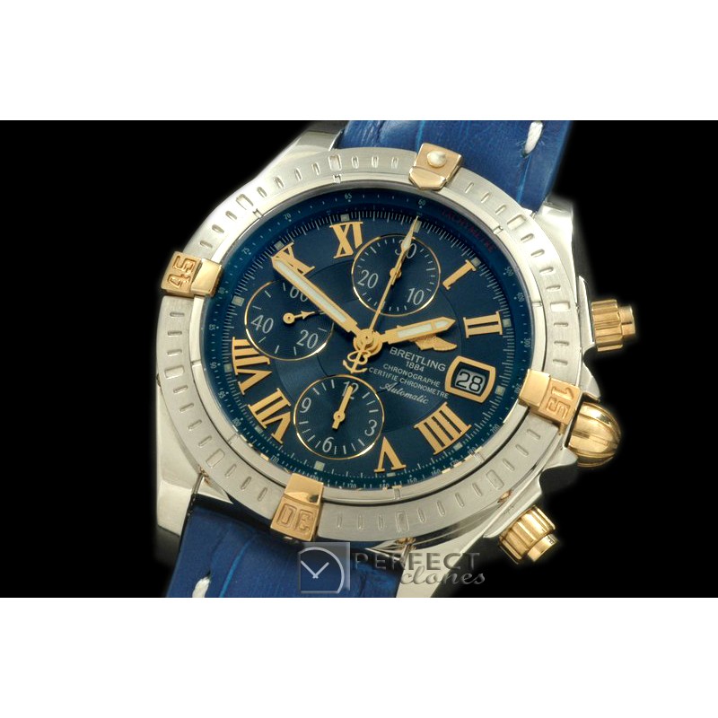 BLEV00223L Chronomat Evo SS/YG/LE Blue Roman A-77528800