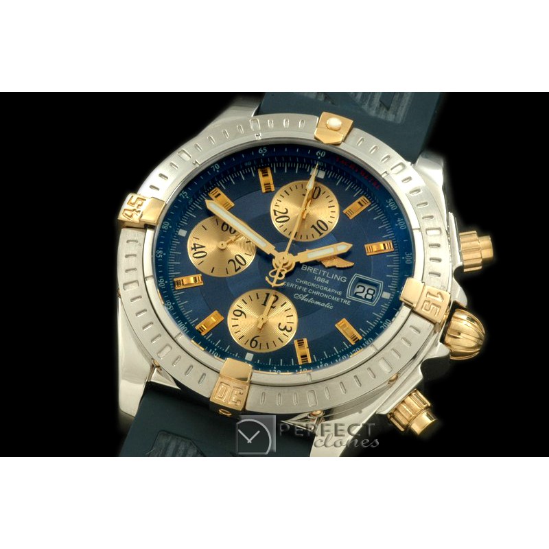 BLEV00203R Chronomat Evo SS/YG/RU Blue Sticks A-77528800