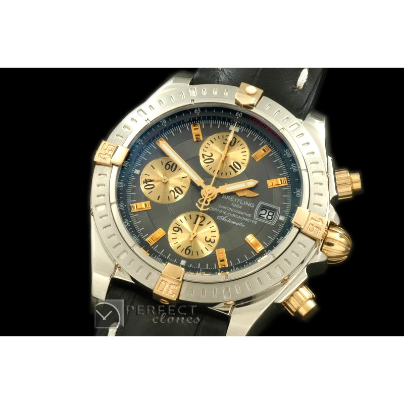 BLEV00204L Chronomat Evo SS/YG/LE Grey Sticks A-77528800