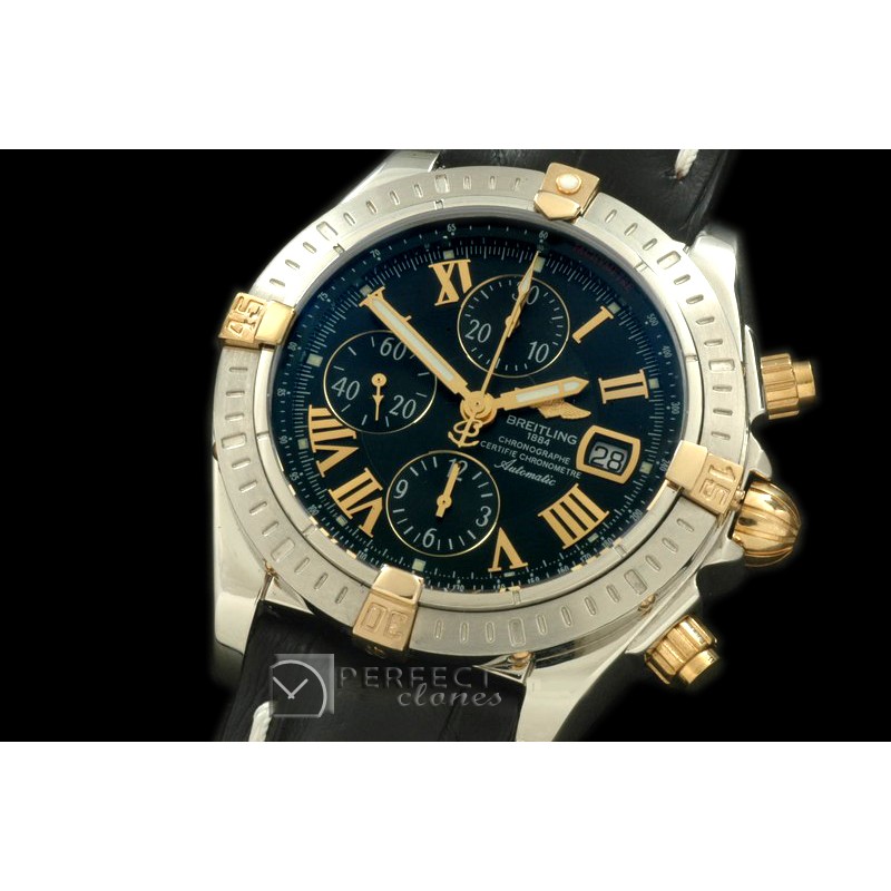 BLEV00222L Chronomat Evo SS/YG/LE Black Roman A-77528800