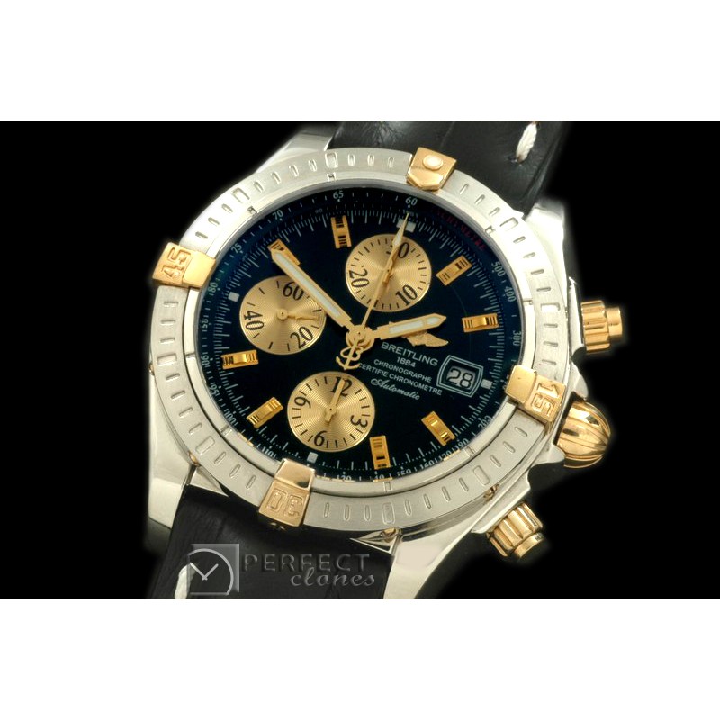BLEV00202L Chronomat Evo SS/YG/LE Black Sticks A-77528800