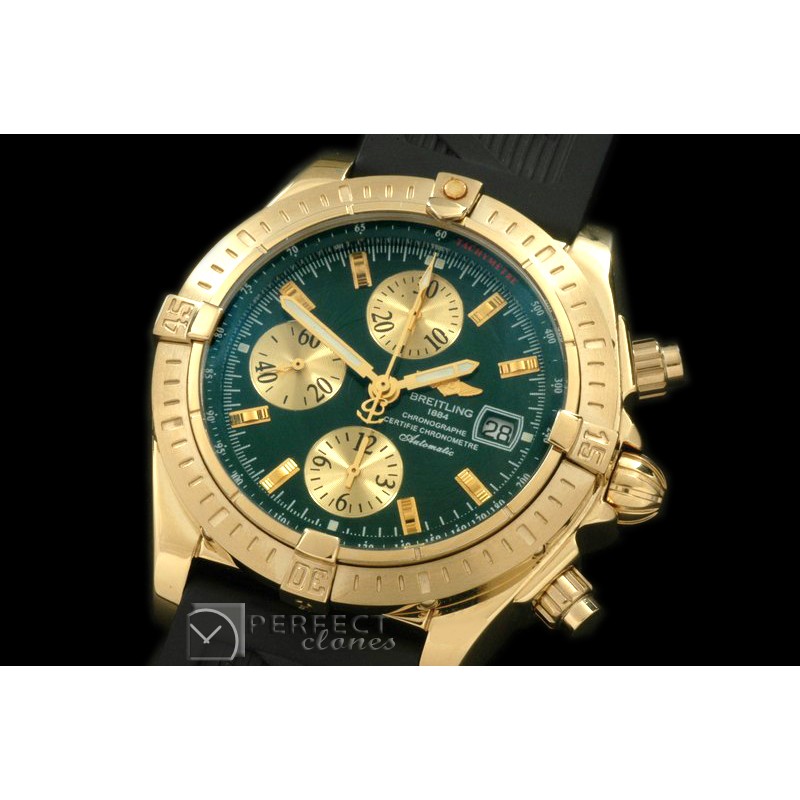 BLEV00306R Chronomat Evo YG/RU Green Sticks A-77528800