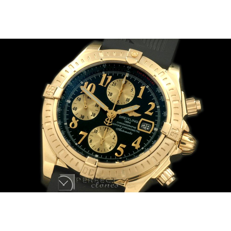 BLEV00312R Chronomat Evo YG/RU Black Num A-77528800