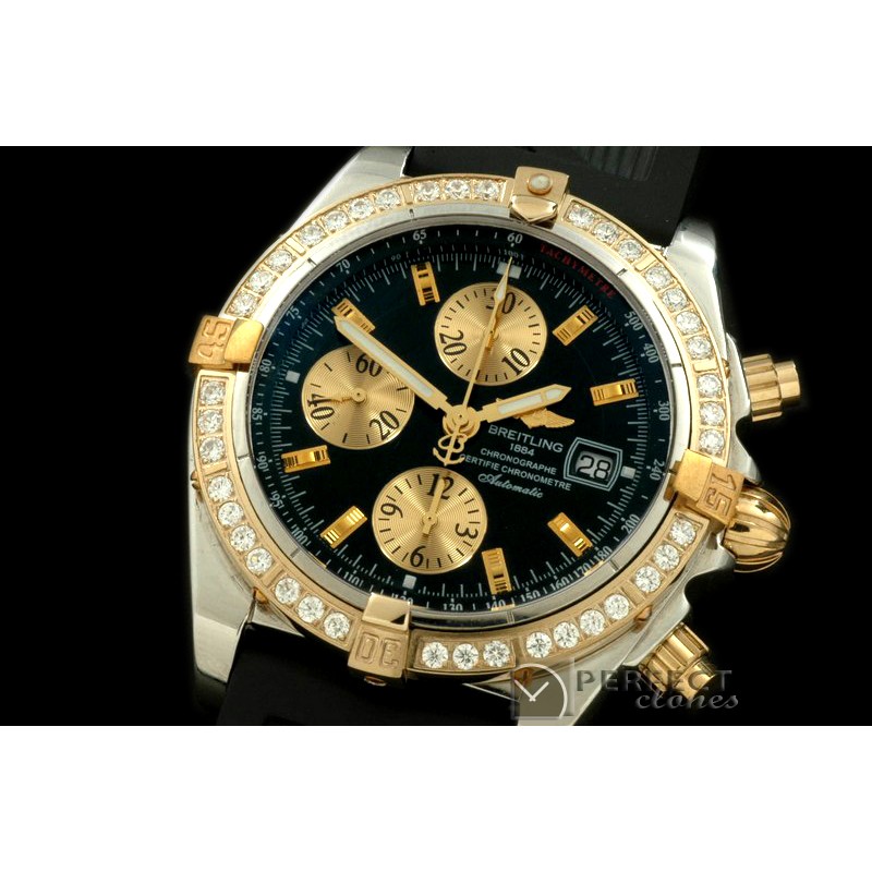 BLEVB00202R Chronomat Evo SS/RU Black Sticks A-77528800