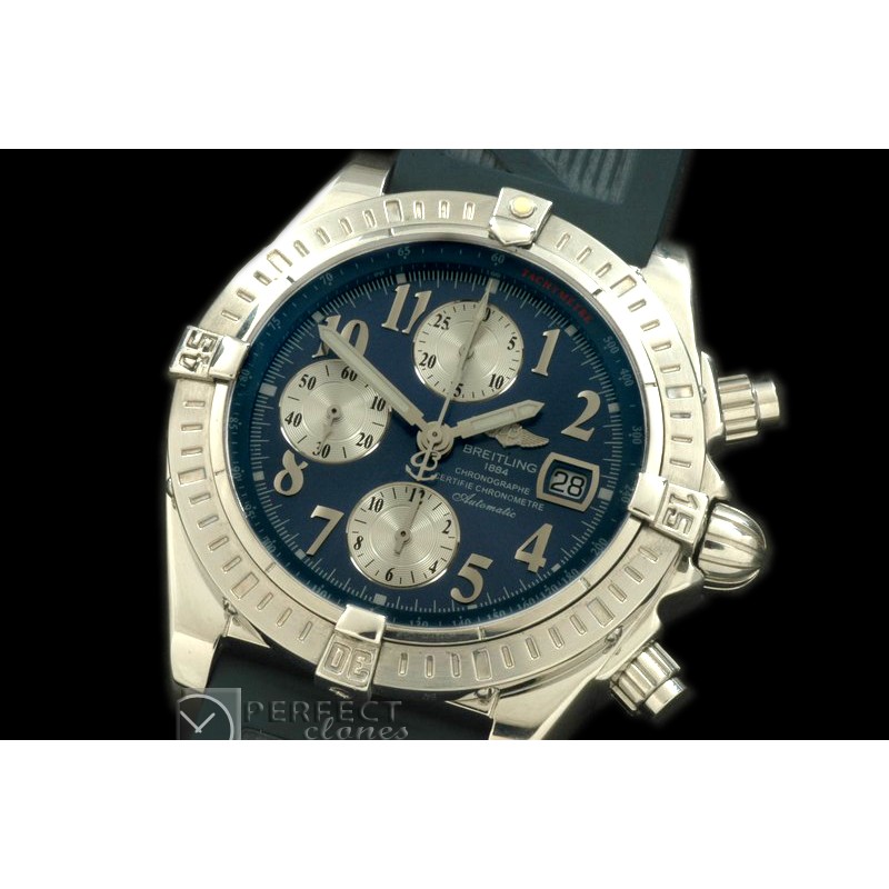 BLEV00113R Chronomat Evo SS/RU Blue Num A-77528800